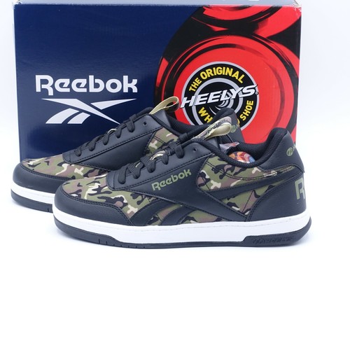 Heelys Reebok CL Court LW HE100941M Mens Black Synthetic Sneakers Shoes