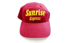 Vintage Sunrise Express trucking baseball trucker hat by Vitronic Four Seasons