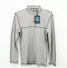 New Vintage 1946 Men's 1/4 Zip Sweater Men's Size Medium Gray Pullover 3459 