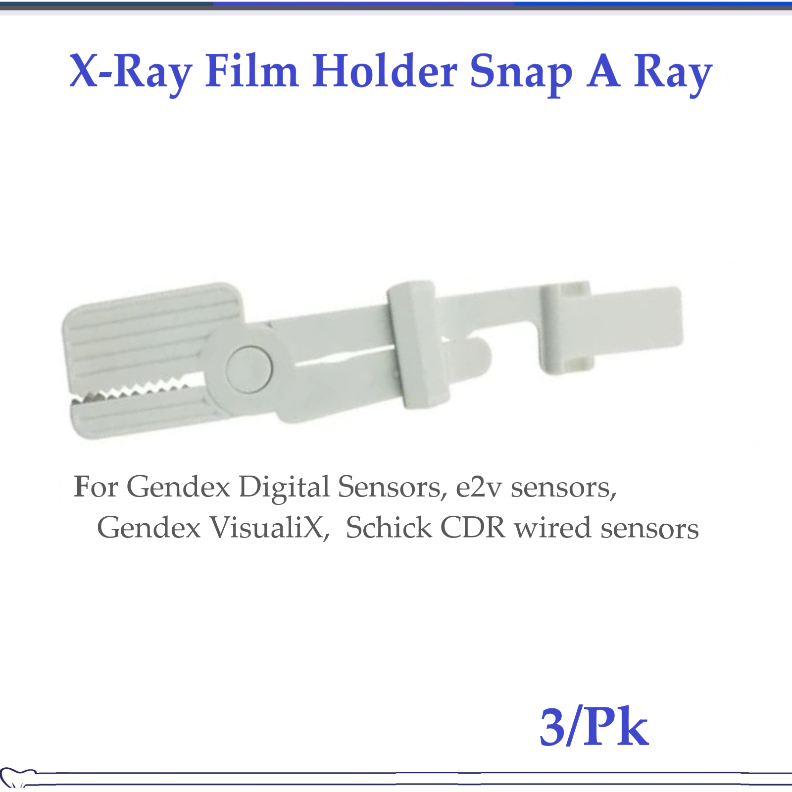 Dental XRay Film Holder Snap A Ray for e2v Sensors Digital Sensor