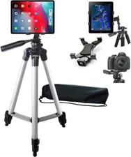 50" Tablet Floor Stand Tripod Holder Bracket Adjustable Phone For 4"-10.9" ipad