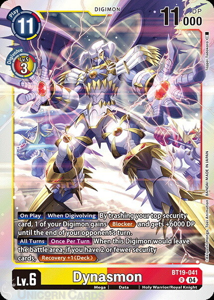 BT19-041 Dynasmon : Rare Digimon Card : BT18-19: Special Booster Ver.2.0