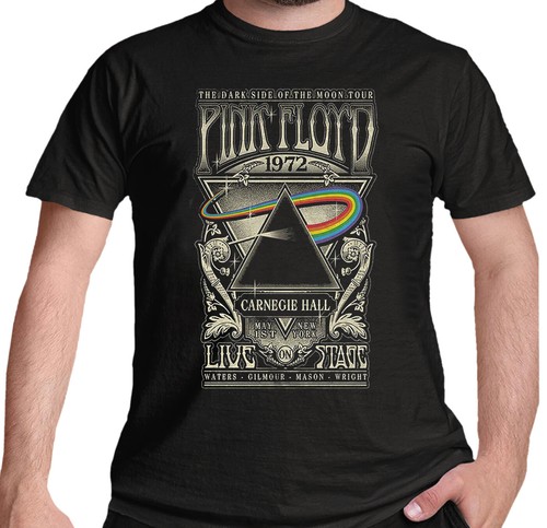 Official Pink Floyd T-Shirt - Carnegie Hall Poster Design, Unisex Black Band Tee, Size XXXXL - View #6