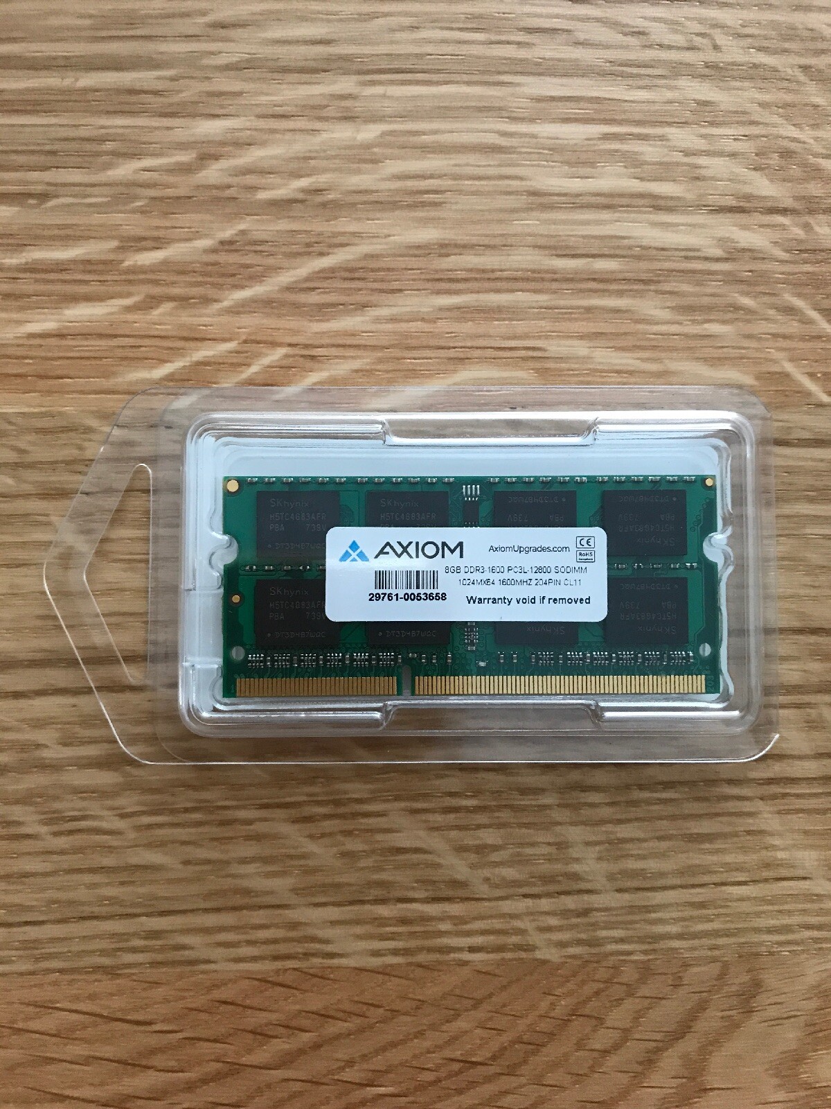 Lot De 7 Barrettes RAM Axiom 8Go DDR3 PC3-12800, Testées Fonctionnelles