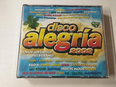 Disco Alegria 2002 Marcos Llunas La Union Karaja Sylver DJ Oliver - 4 x CD Am - Imagen 1 de 4