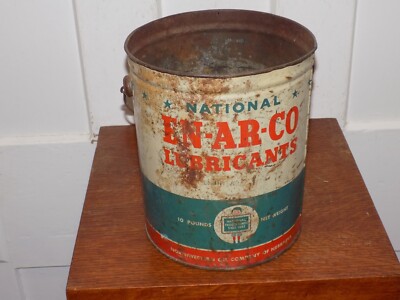 Vintage EN-AR-CO Lubricants Empty 10 Pund Can