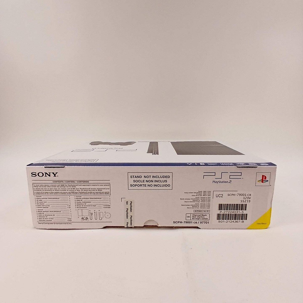 Sony PlayStation 2 Slim Line Version 1 Console - Charcoal