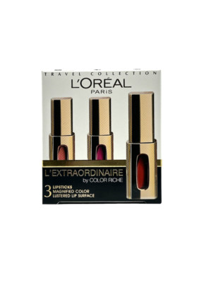 L´Oreal L´Extraordinaire by Color Richie 3 Lipsticks Travel Collection 3x 5,5ml