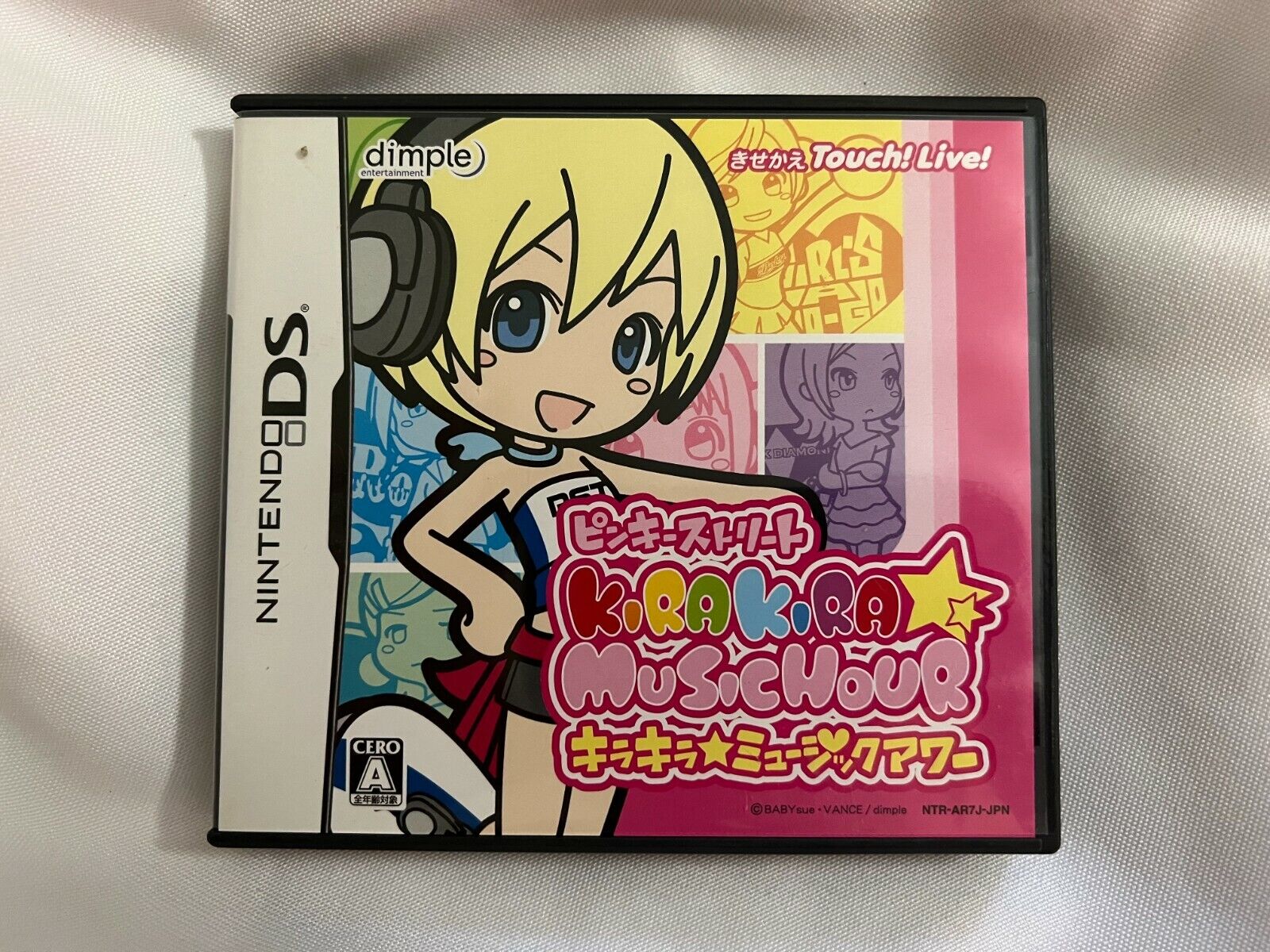 Pinky st Kira Kira Music Hour Game & Puchi Figure Limited Nintendo DS Japan  NEW