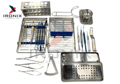 Dental PRF GRF Box System Platelet Rich Fibrin Implants Instruments Kit 22 Pcs.