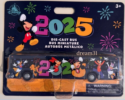 Neu im Karton Disney Parks Pixar Transport Bus 2025 Druckguss Metall Fahrzeug