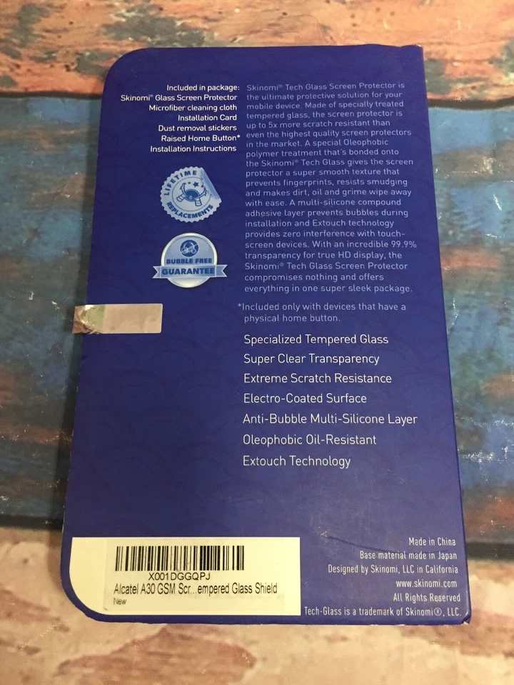 Новый Skinomi 3-Pack закаленное стекло протектор экрана для Alcatel A30 GSM - Изображение 2 из 2