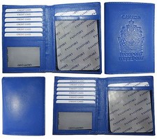 Canadian leather passport case new lambskin wallet credit card case id holder