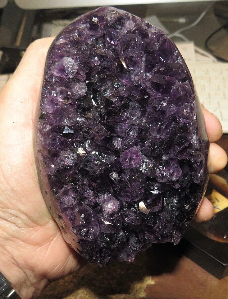 CRISTAL DE AMETISTA CATEDRAL GEODO URUGUAI; CLUSTER GRAU MUSEU; - Imagem 2 de 4