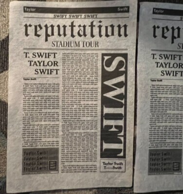 Taylor swift reputation tour ブランケット Taylor Swift Reputation Tour Confetti 3 pieces | eBay