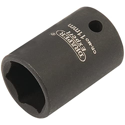 Draper, 5016, Expert 05016 Square Drive Hi-Torq 6 Point Socket Impact, 11 millim