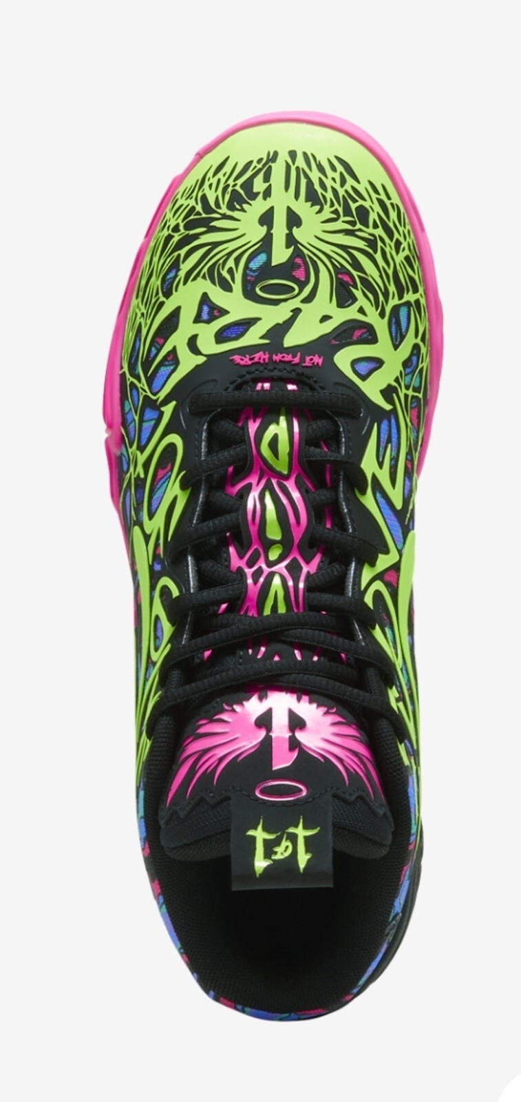 SAOLA Scarpe da basket uomo PUMA LAMELO MB.04 HEEM nero rosa lime 310837 01