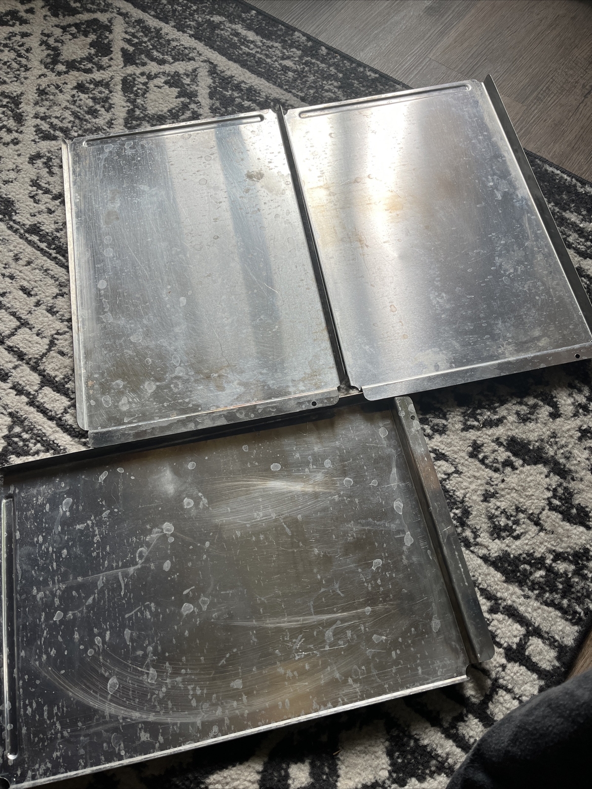 Lot Of 3 TRAYS Otis Spunkmeyer Cookie Oven Cookie Sheets Trays Used Genuine