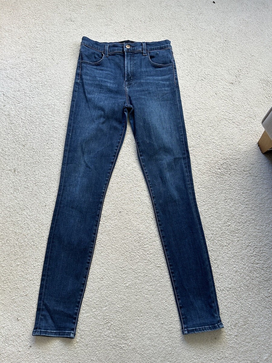 j brand maria high rise skinny jeans in seriously black