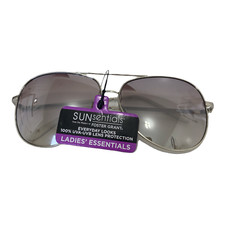 Foster Grant Women's Silver Aviator Sunglasses O