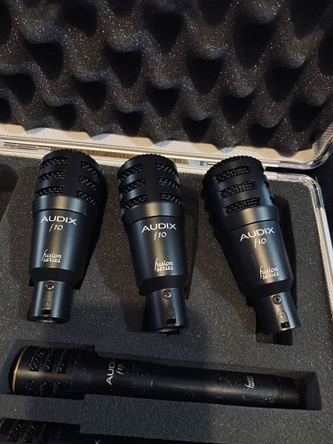 Audix Fusion Series Microphones Set 2x f15 3x f10 With Case - Picture 5 of 10