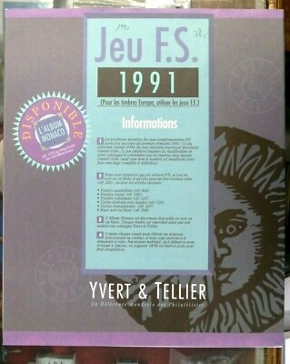 YVERT ET TELLIER SPIEL FS 1991 FÜR BRIEFMARKEN VON 1989/90 - SEITE A226 bis A232 