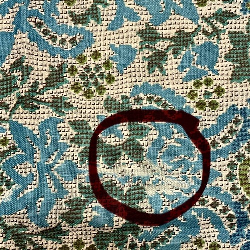 Multicolored Cotton Linen Fabric Lot Of 4 Floral Pieces Size In Description READ - Picture 11 of 16
