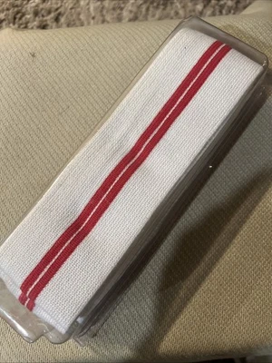 TWO Valeo Double Red Line on White Knee Wrap 2.0 Meter NEVER USED - Image 1 of 4