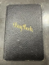 Vintage "Day Book" Blank Ledger Book As Found