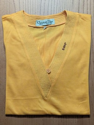 Christian Dior Vintage Shirt mit V-Ausschnitt Gr. 40 Top Zustand