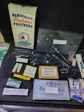 Vintage Dental Starlite Air Turbine Lot Handpieces Cartridge Polisher Box NOS 