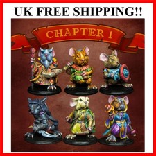28mm Scale Resin Figure Assembled Model Kit Fantasy Hobby Miniature Mouse Squ...