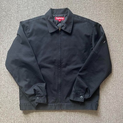 Supreme x H. R. Giger Embroidered Quilted Work Jacket Size M Black