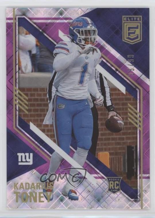 2021 Panini Donruss Elite Rookies Purple 25/99 Kadarius Toney #128 0e1