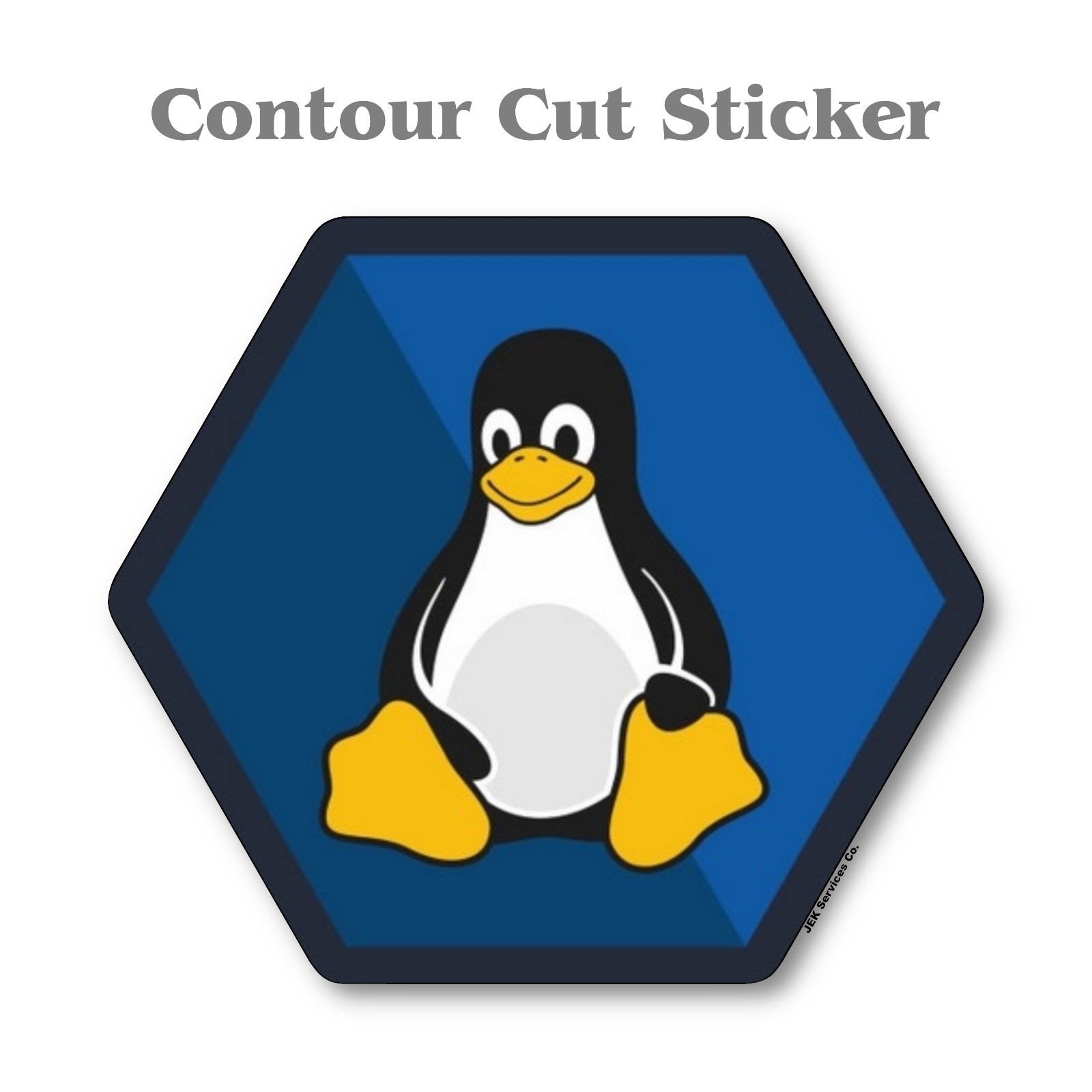 Linux Tux Penguin Vinyl Sticker Servers/Laptops/Water Bottle