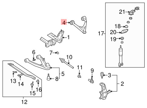 04-13  CADILLAC XLR CORVETTE C6 REAR RIGHT KNUCKLE SUSPENSION CONTROL ARM SET OE