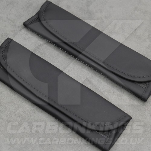 Mini John Cooper Works JCW Leather Seatbelt Shoulder Cover Pad Protectors - Picture 9 of 13