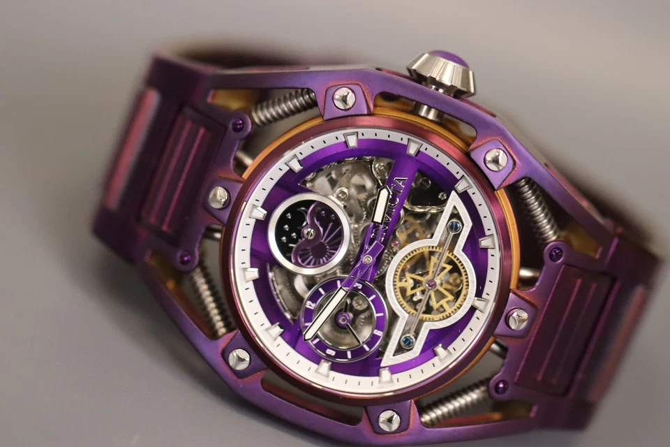 Reloj para hombre Invicta S1 Rally automático día-noche esfera púrpura 42134 Foto 3 de 4