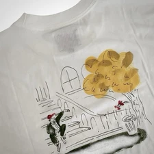 NWT Aime Leon Dore x Drake's Tee London, New York Men's XL White Graphic