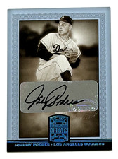 2005 DONRUSS GREATS AUTO JOHNNY PODRES SIGNED AUTOGRAPH