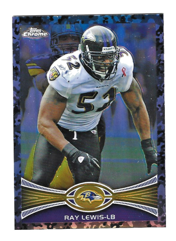 2012 Topps Chrome - Ray Lewis - Camo Refractor #/499