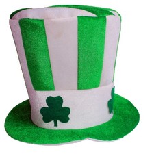 Irish Lucky Clover Bucket Hat Ireland Green Top Hat with Shamrock for Women Men