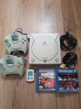 Sega Dreamcast bundle - TESTED WORKING - 2 controllers, VMU, Cables, Games