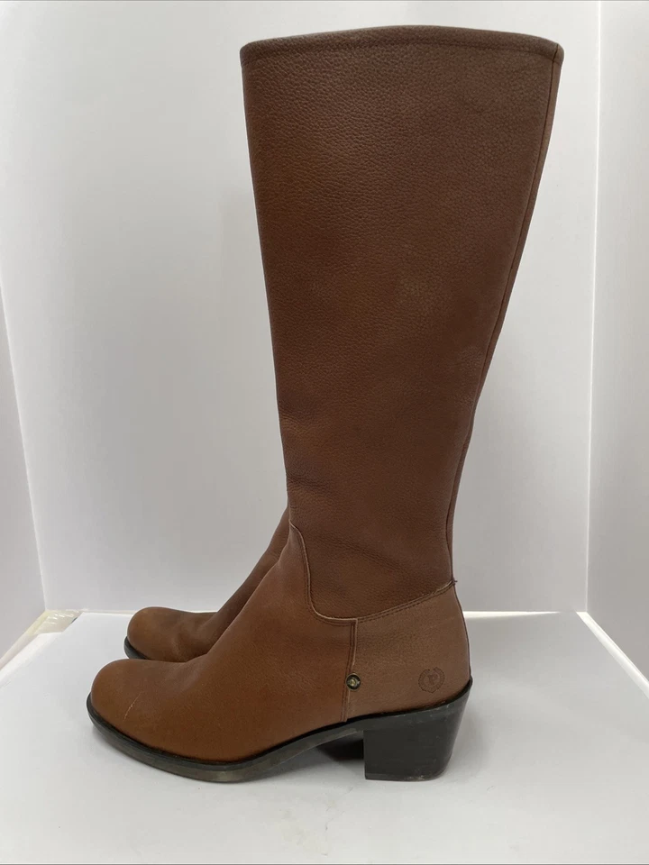 Pollini выход высокий колена кожаный ботинок коричневый женщин ЕС sz 39 США sz 8,5/9 - Изображение 2 из 4