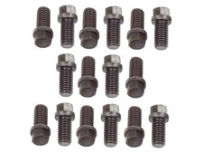 Mr. Gasket 919G Header Bolts - 3/8-16 x 3/4 Inch Hex Head - Set of 16