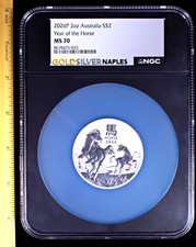 2026 Australia Year of the Horse 2oz Silver NGC MS70 Lunar III $2