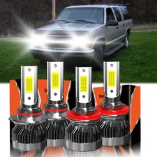 For Chevrolet Suburban 2015-2021 Front LED Headlight Kit High Low Beam Bulb
