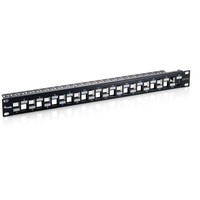 Equip 19\ Patchpanel 24Xkeystones Ftp 1U LSA/110 RAL9005 769324 (4015867226087)"