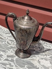 Vintage Wilcox International Silver Company Silver Plated 11.25" Tall Tea Pot 