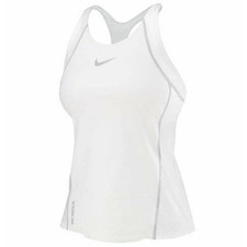 Nike 712743 Womens Triathlon Tri Top Shirt Tank White Grey Seams SMALL - 82